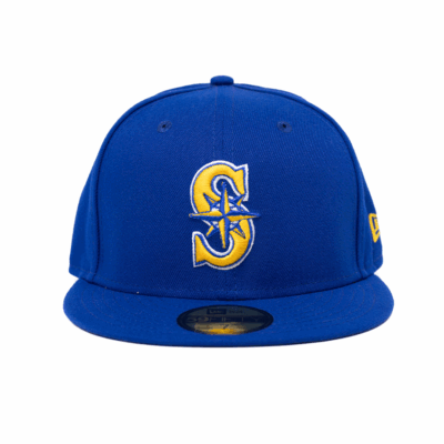 New Era 5950 Seattle Mariners Fitted Hat - 'Blue/Yellow'