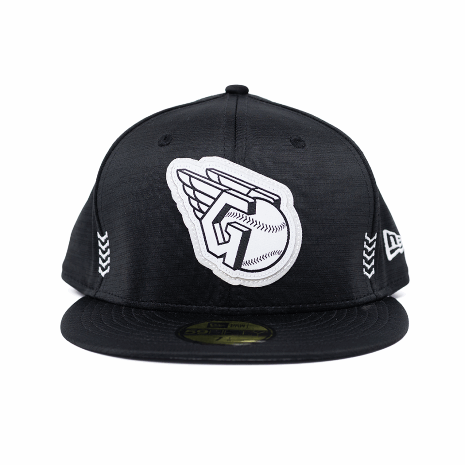 New Era 5950 Cleveland Guardians Fitted Hat - 'Black/White'