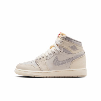 GS Air Jordan 1 High OG - 'Sail/University Red'