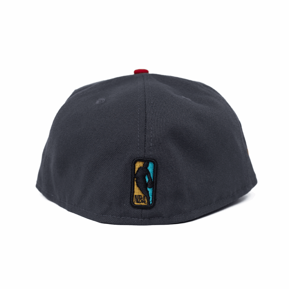 New Era 5950 Boston Celtics Fitted Hat Grey/Red'