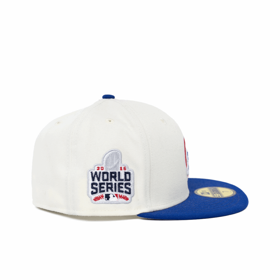 New Era 5950 Chicago Cubs Fitted Hat - 'White/Blue'