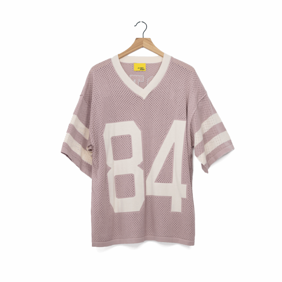 Diet Starts Monday Knitted Mesh Jersey - 'Mauve'