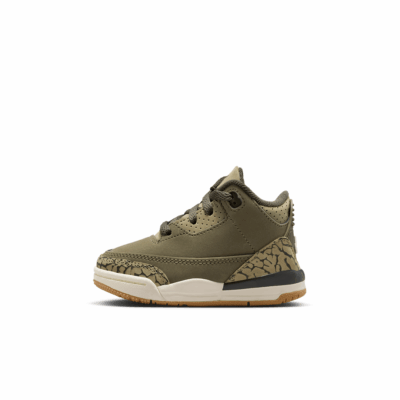 TD Air Jordan 3 - 'Medium Olive/Sequoia'