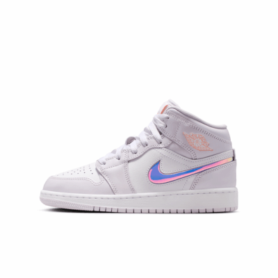 GS Air Jordan 1 Mid SE - 'Barely Grape/Atomic Pink'