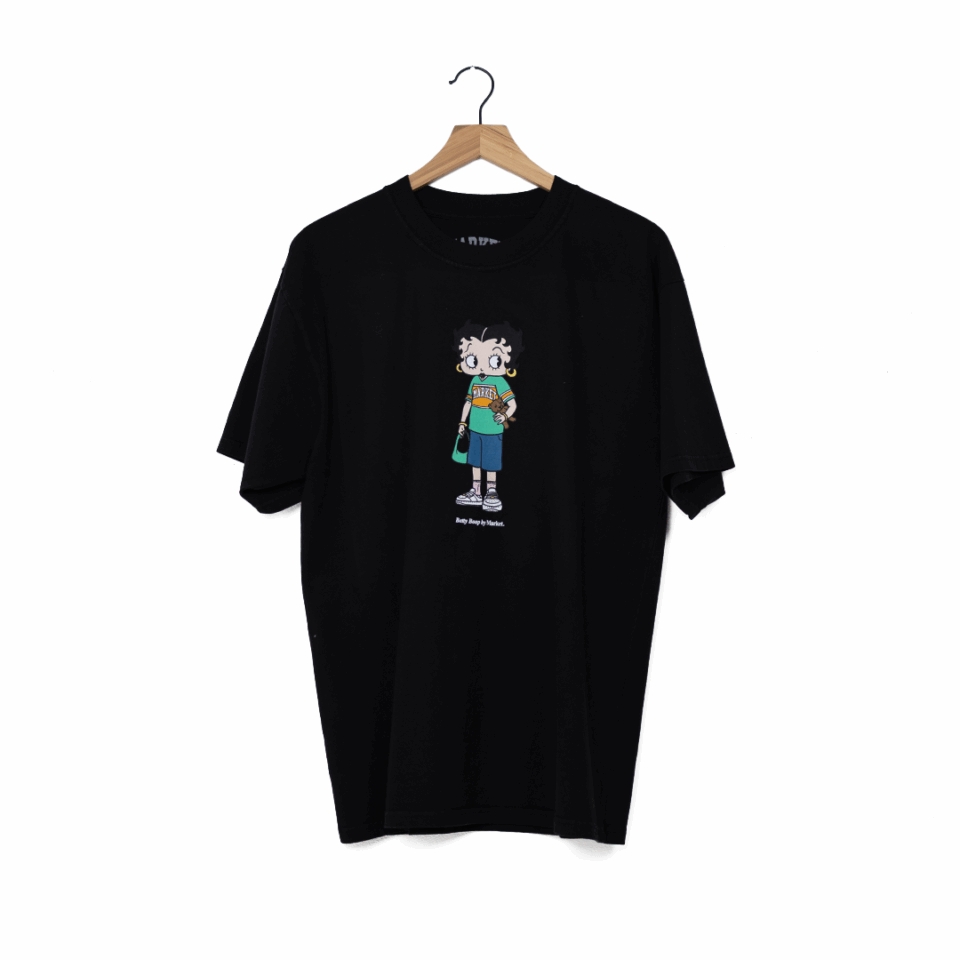 Market Betty Boop Casual Outfit Tee - 'Black'