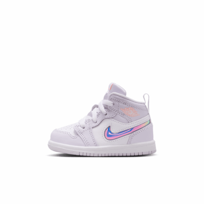TD Air Jordan 1 Mid SE - 'Barely Grape/Atomic Pink'