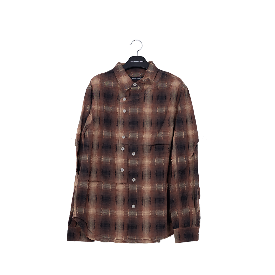 Andersson Bell Check Layered Shirt - 'Brown'