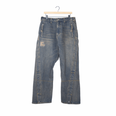 Andersson Bell Twisted Zipper Pocket Denim - 'Dusty Blue'