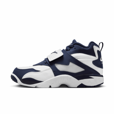 Nike Air Diamond Turf - 'White/College Navy-Metallic Silver'