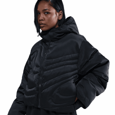 WMNS Nike Therma-FIT Oversized Down Puffer Jacket - 'Black/Black'