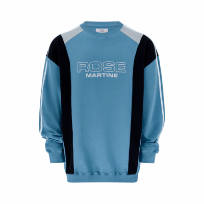 Martine Rose Panelled Sweatshirt - 'Blue Agean'