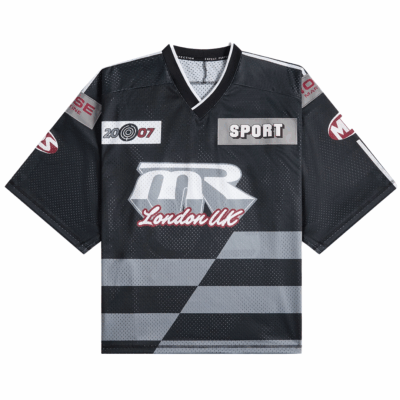 Martine Rose Oversized Hockey Top – 'Black/Grey'