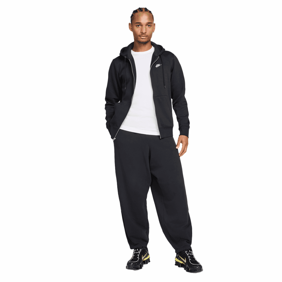 Nike Club Zip Hoodie - 'Black/Black'