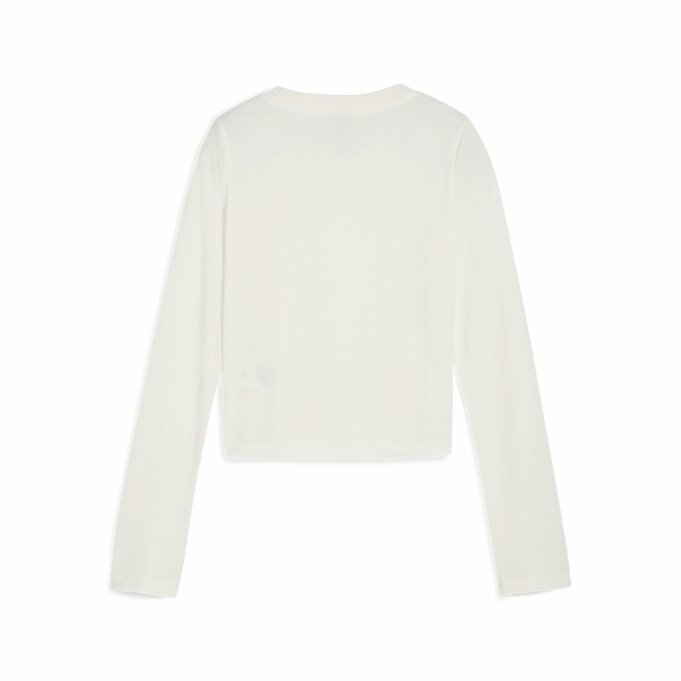 WMNS Puma x Rose Slim L/S Tee - 'Warm White'