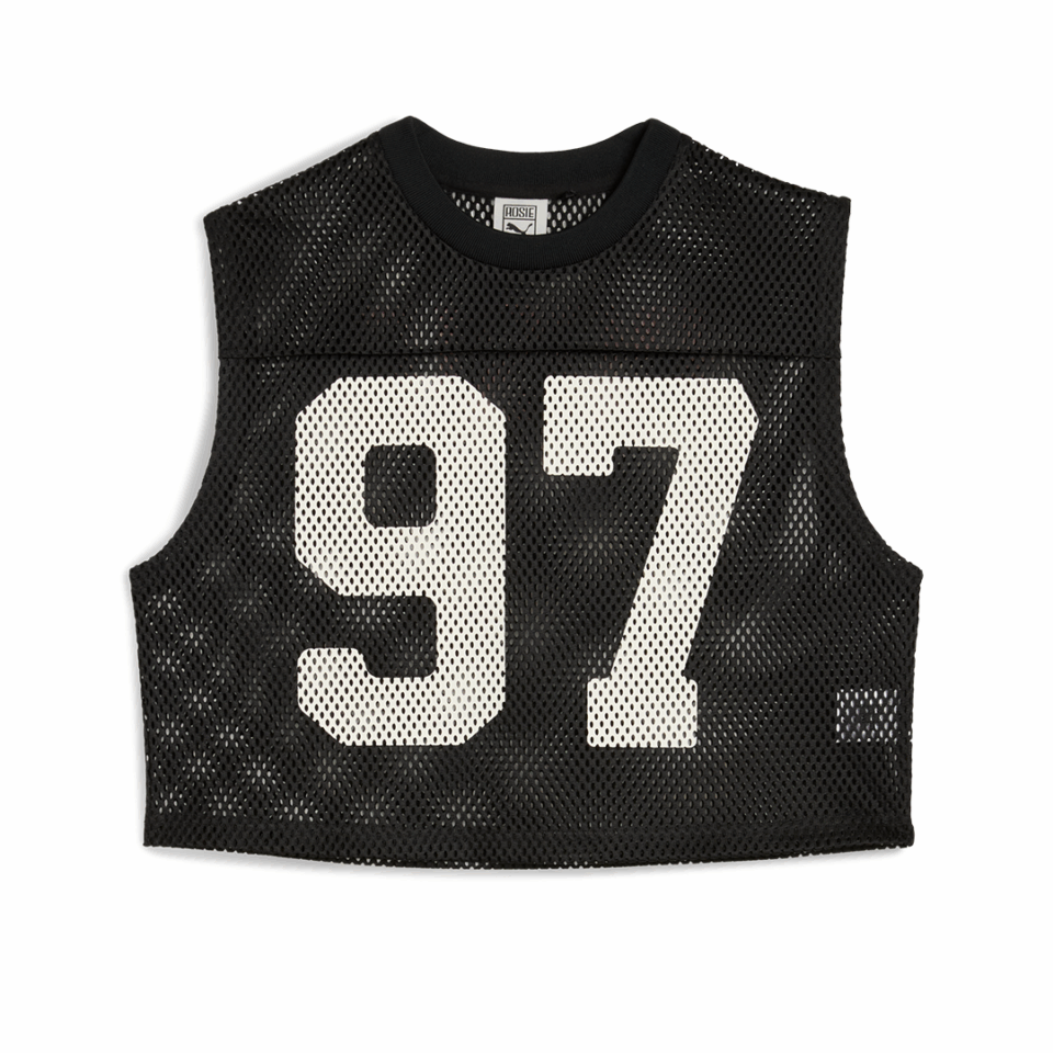 WMNS Puma x Rose Relaxed Mesh Top - 'Puma Black'