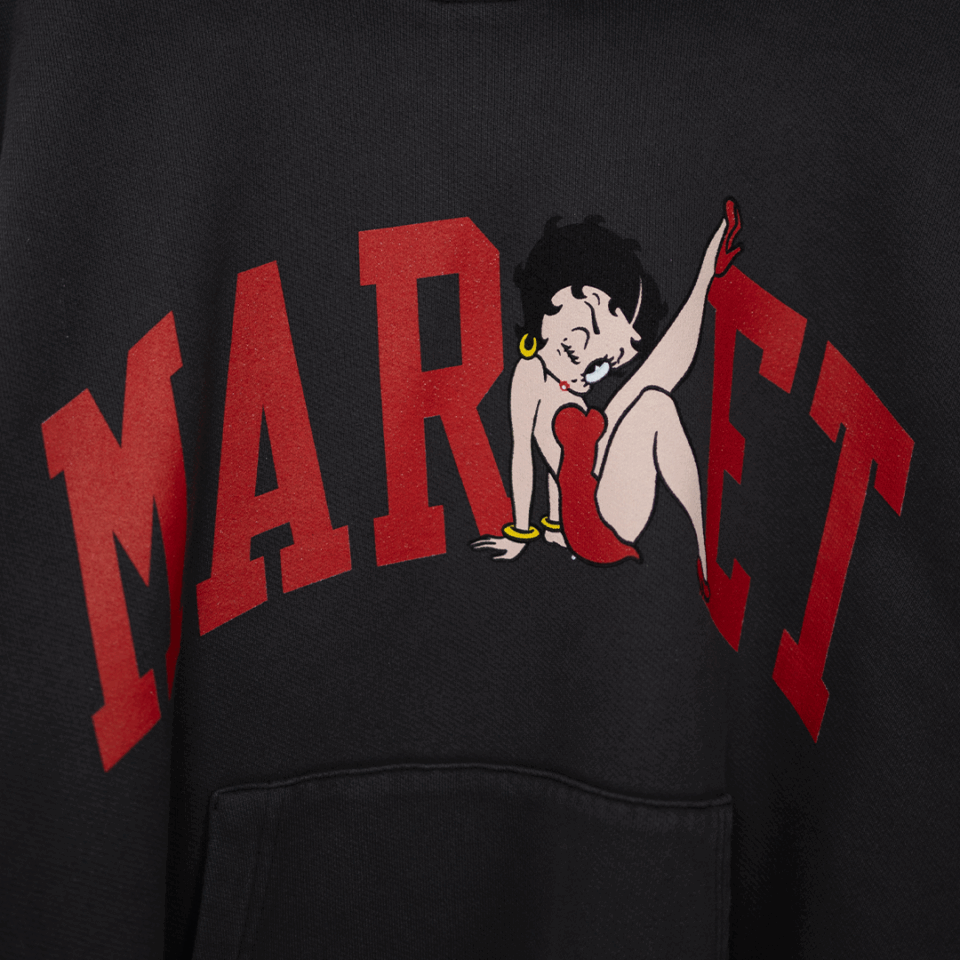 Market Betty Boop Arc Hoodie - 'Washed Black'