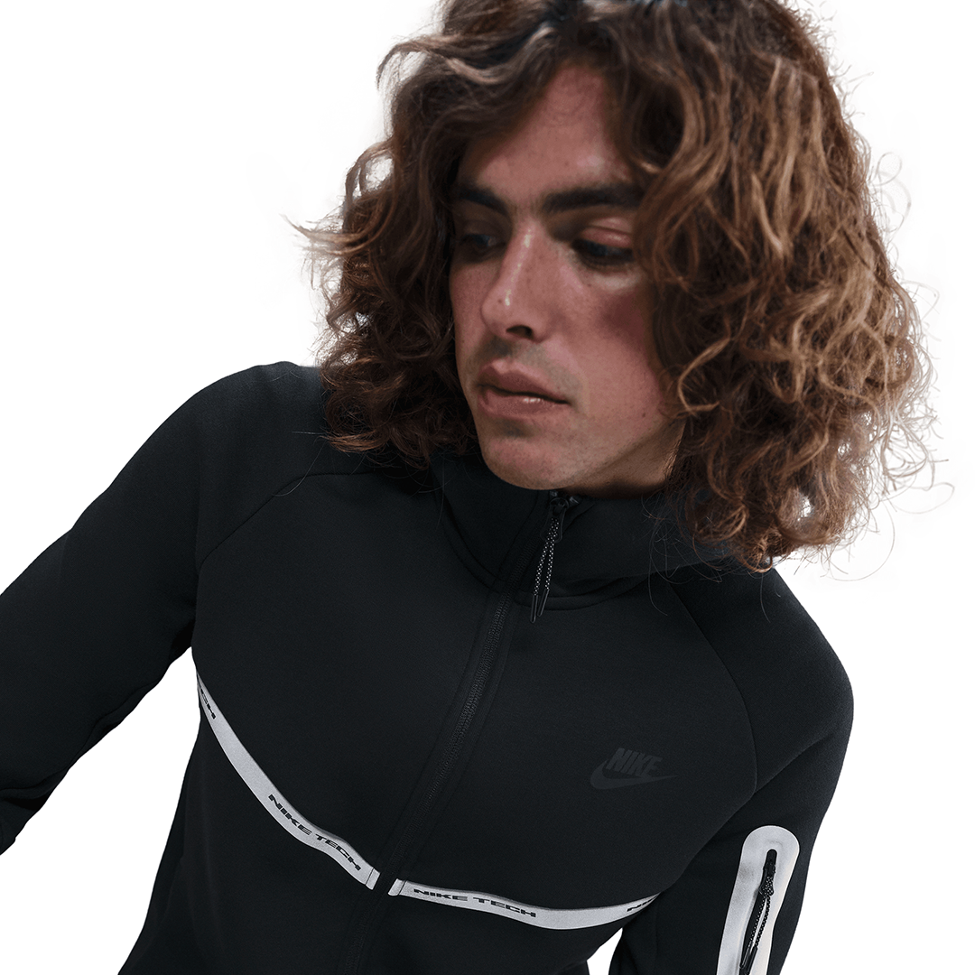 Nike Tech Fleece Windrunner Zip Jacket - 'Black/Black' - Kicks Lounge