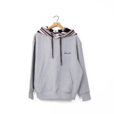 Andersson Bell Logo Embroidery Hoodie - 'Grey'