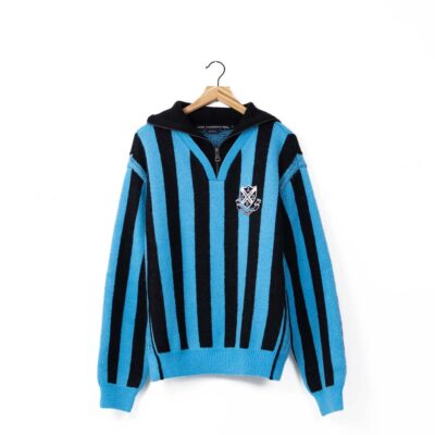Andersson Bell Half Zip Emblem Sweater - 'Blue'