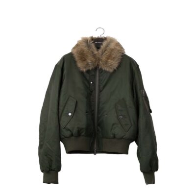 Andersson Bell Fur Collar MA-1 Bomber - 'Khaki Green'
