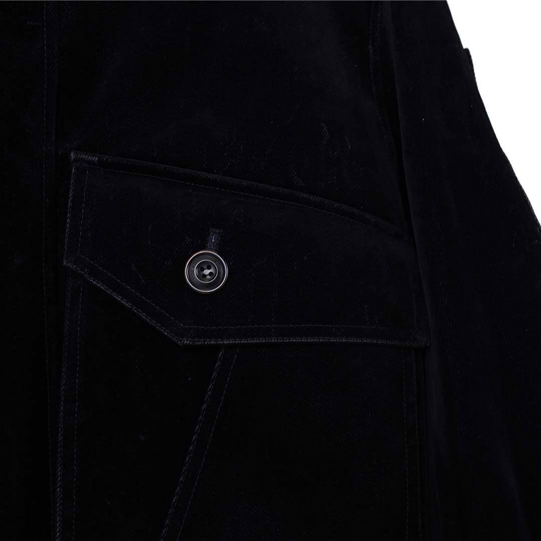 Andersson Bell Mikoos Velvet Bomber Jacket - 'Black'