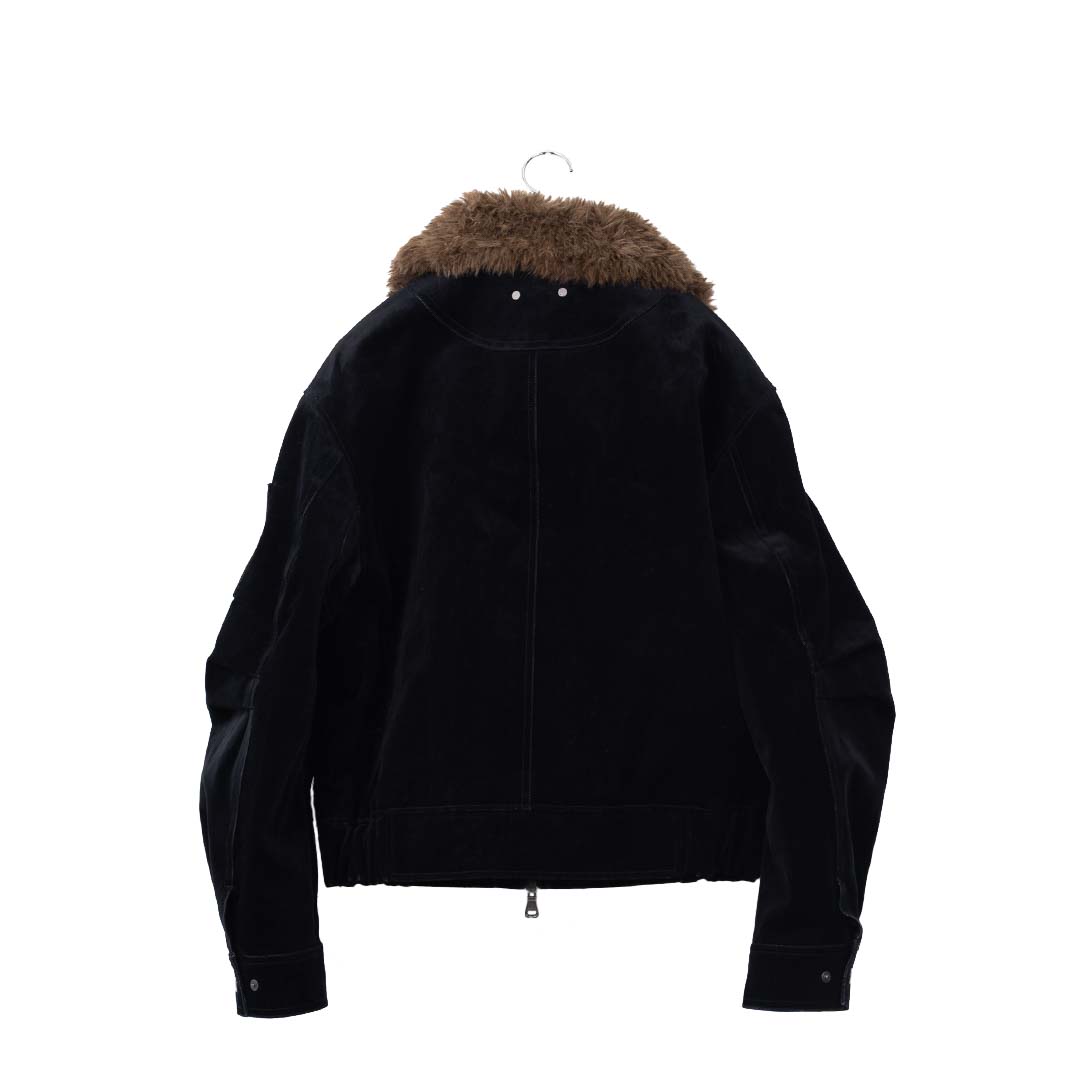 Andersson Bell Mikoos Velvet Bomber Jacket - 'Black'
