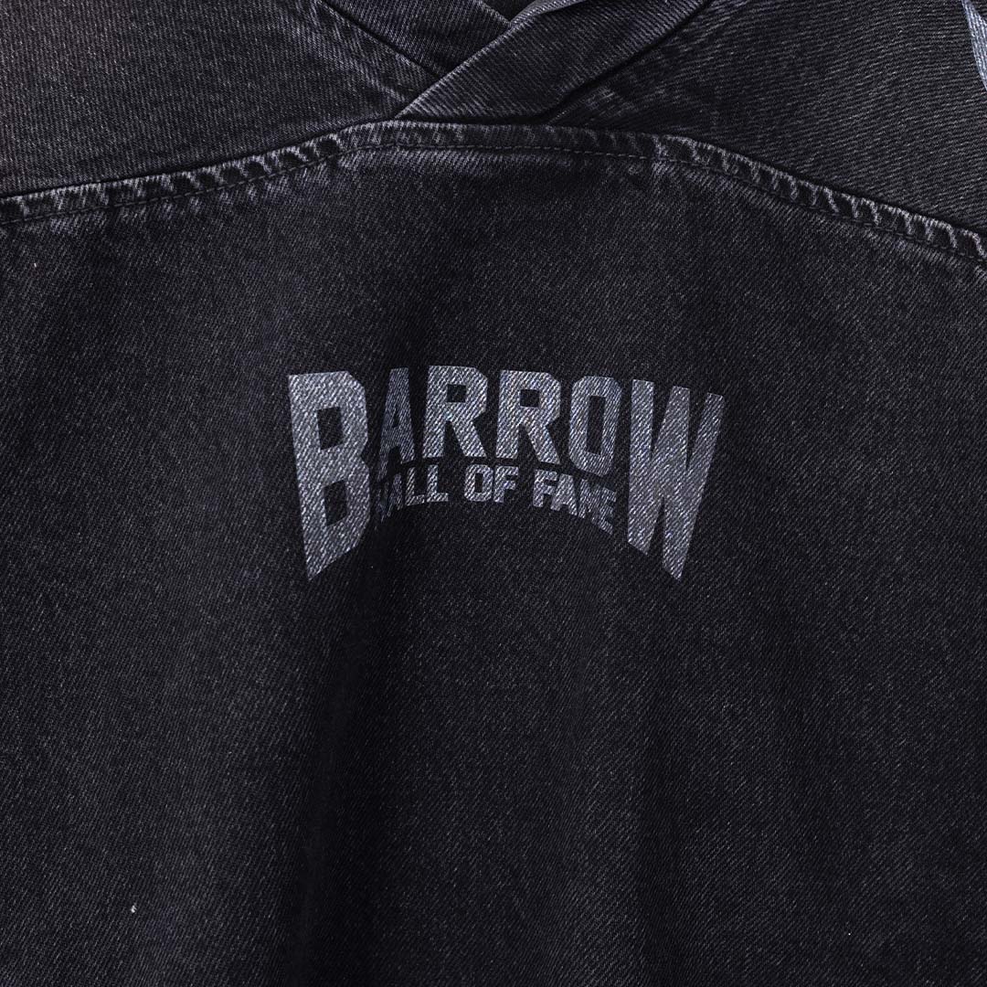 Barrow Denim Hoodie - 'Black'