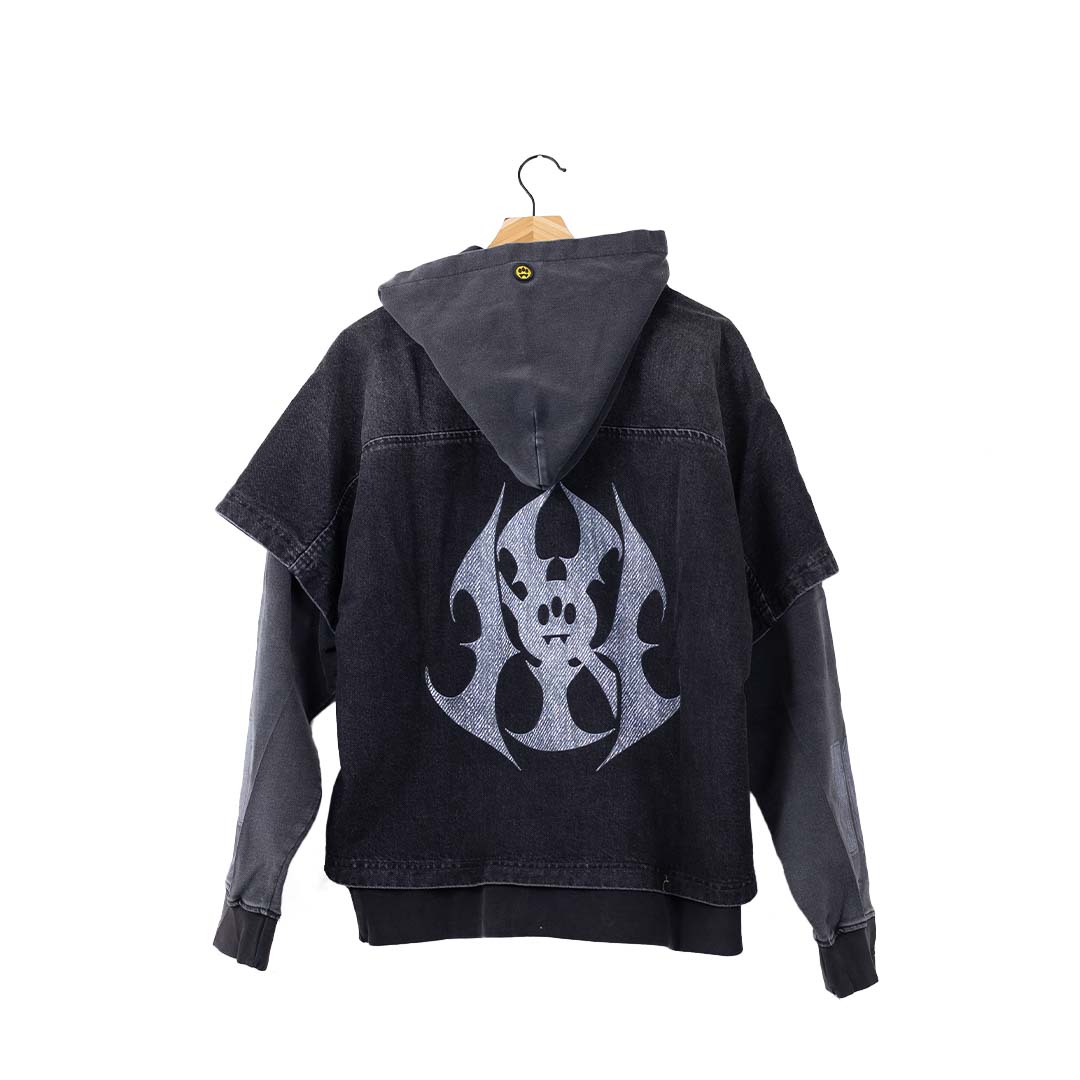 Barrow Denim Hoodie - 'Black'