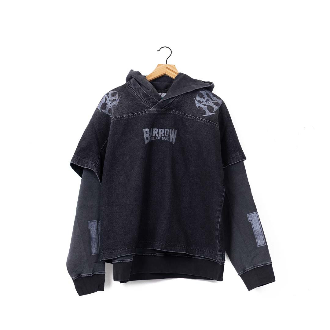 Barrow Denim Hoodie - 'Black'