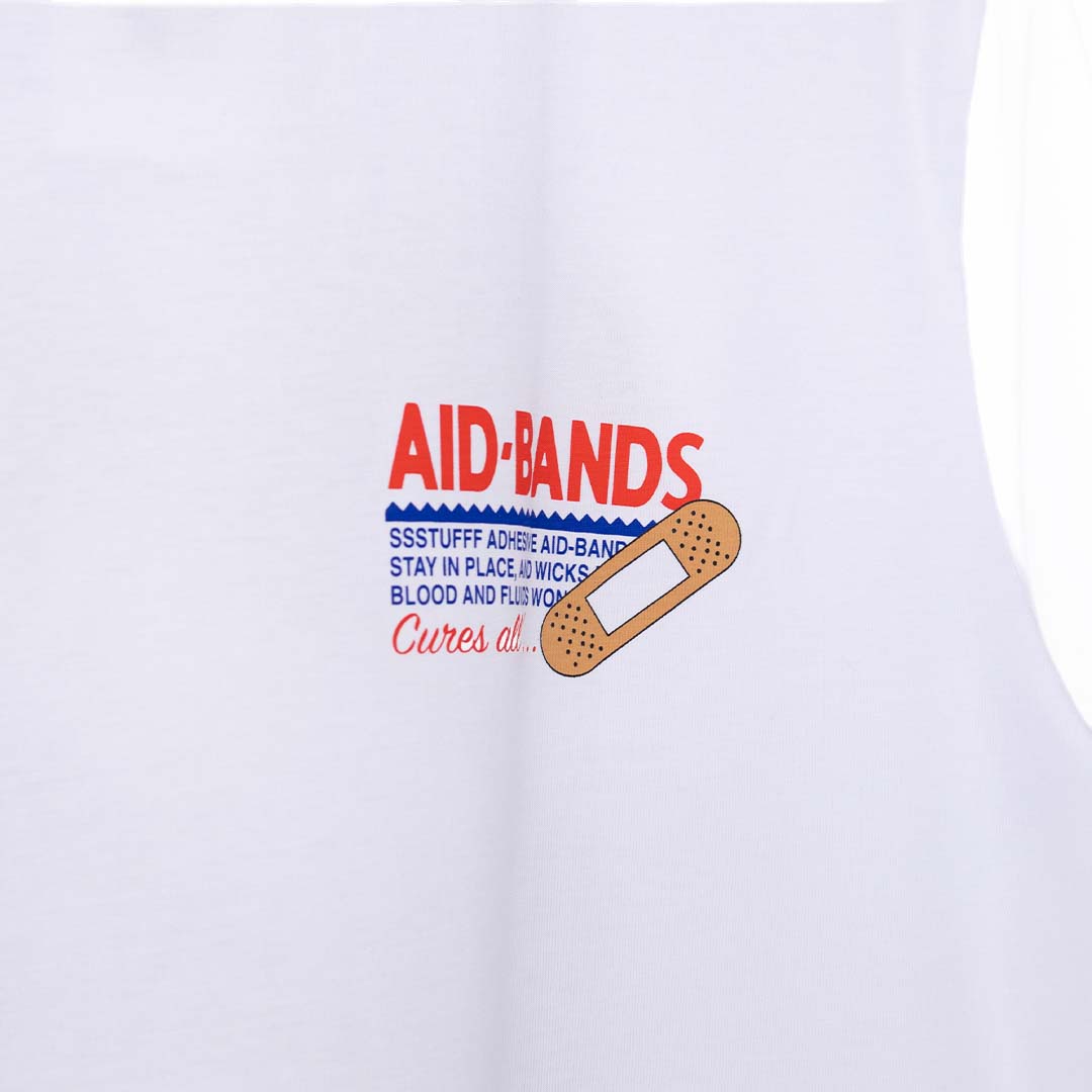 Ssstufff Band-AID Tee - 'White'