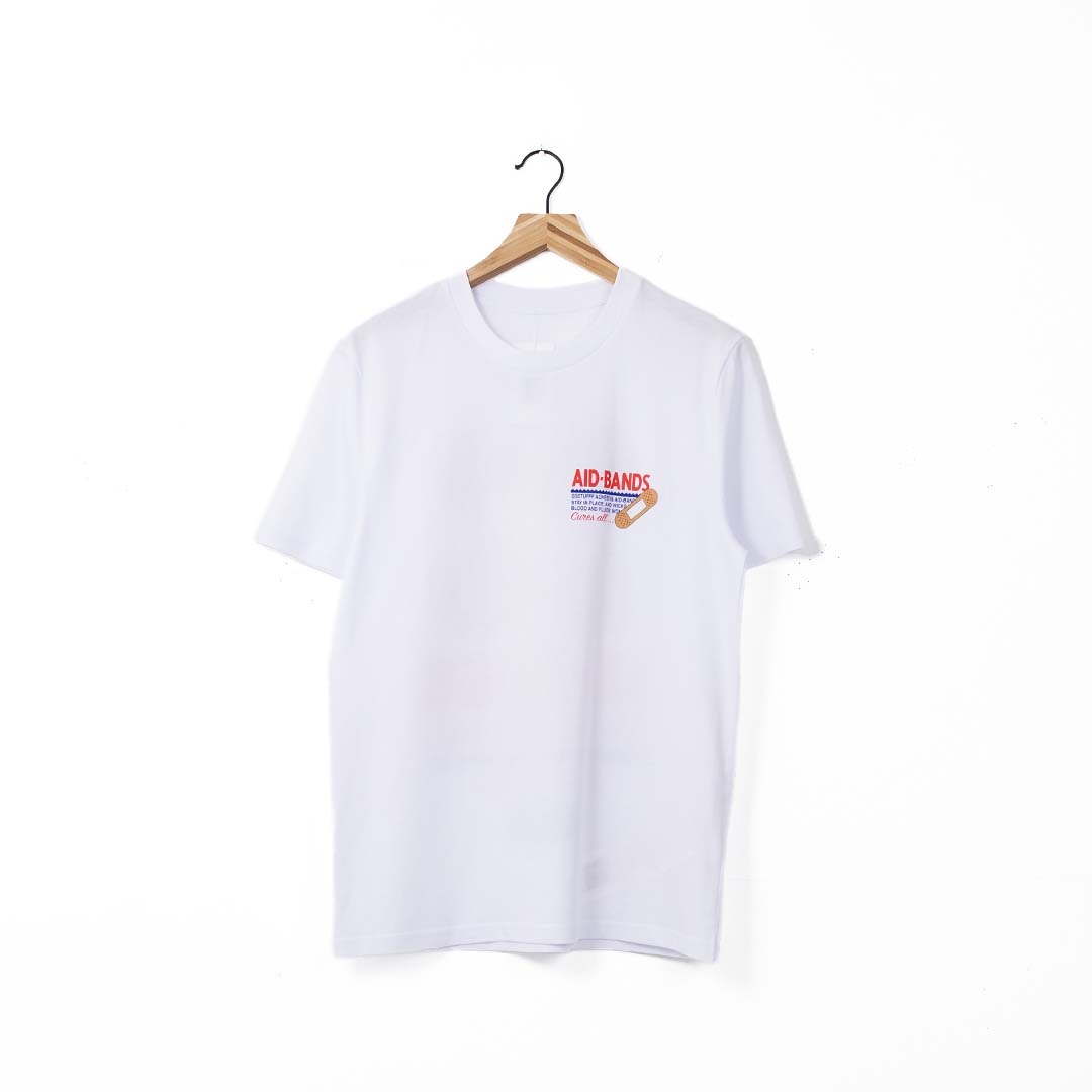 Ssstufff Band-AID Tee - 'White'