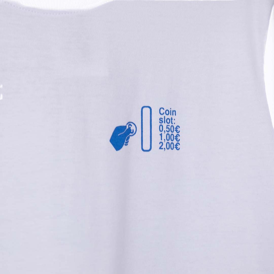 Ssstufff Telephone Booth Tee - 'White'