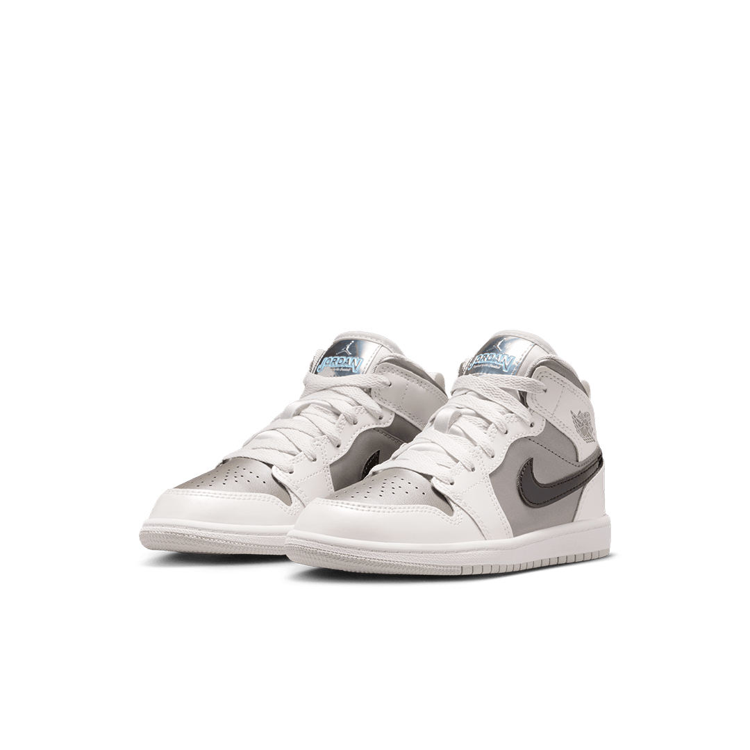 PS Air Jordan 1 Mid SE - 'Photon Dust/Blue Chill' - Kicks Lounge