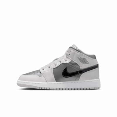 GS Air Jordan 1 Mid SE - 'Photon Dust/Blue Chill'