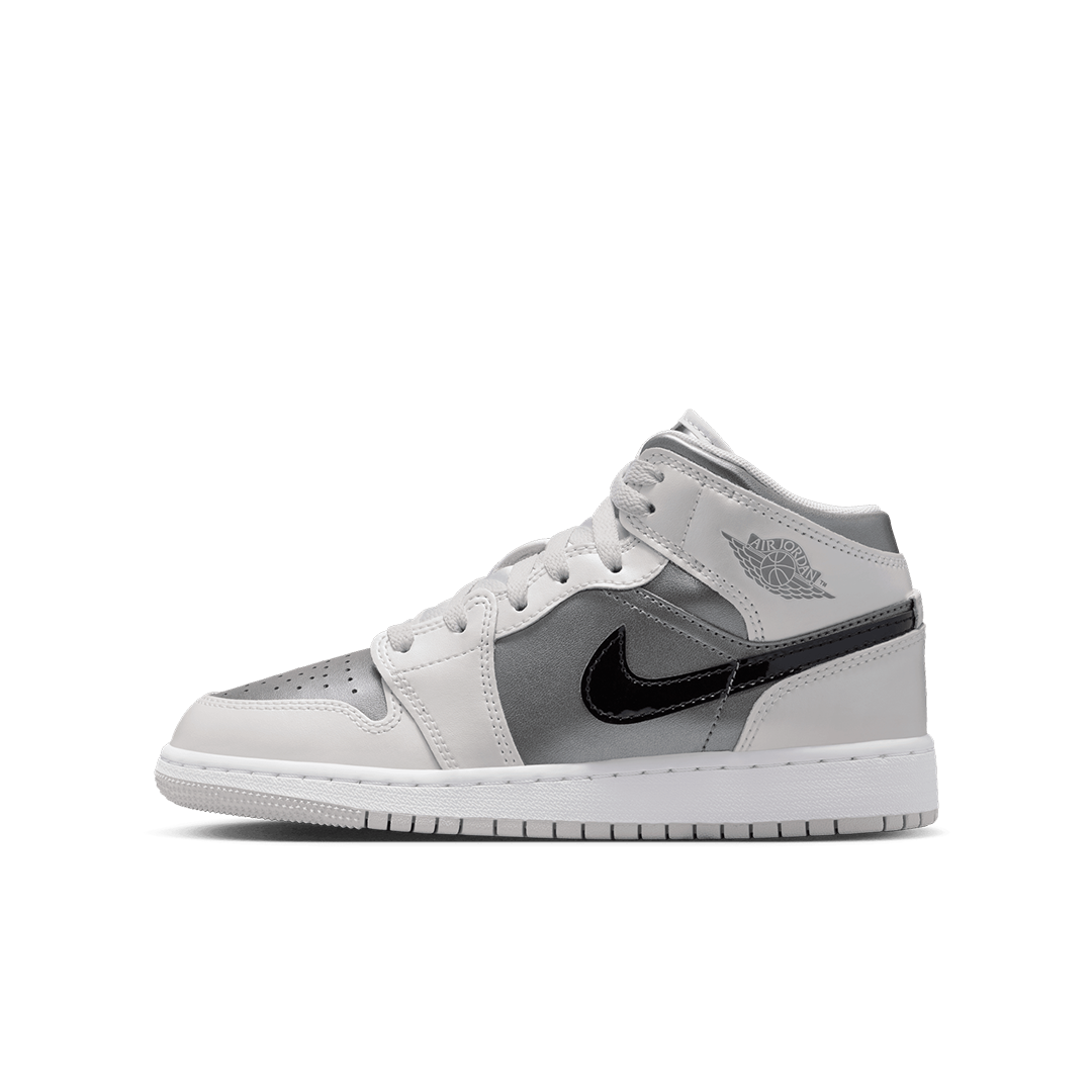 GS Air Jordan 1 Mid SE - 'Photon Dust/Blue Chill' - Kicks Lounge