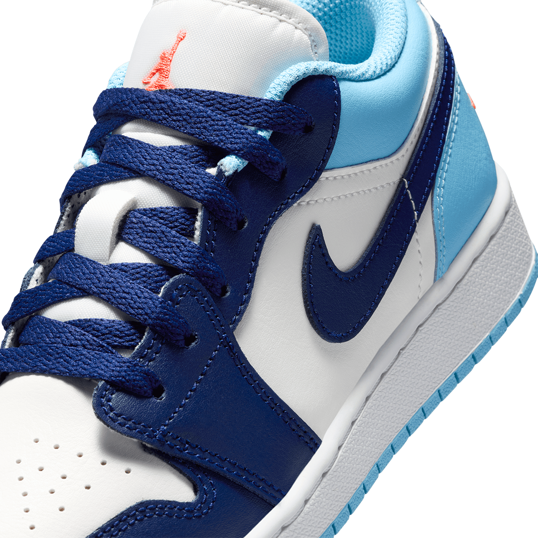 GS Air Jordan 1 Low - 'Sail/Blue Void' - Kicks Lounge