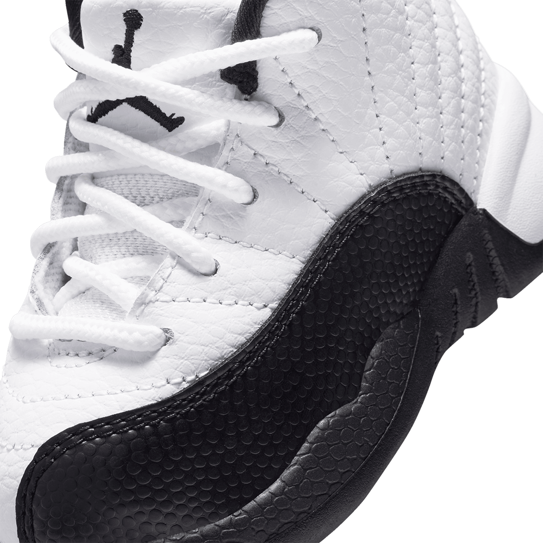 TD Air Jordan 12 - 'White/Black-Taxi'