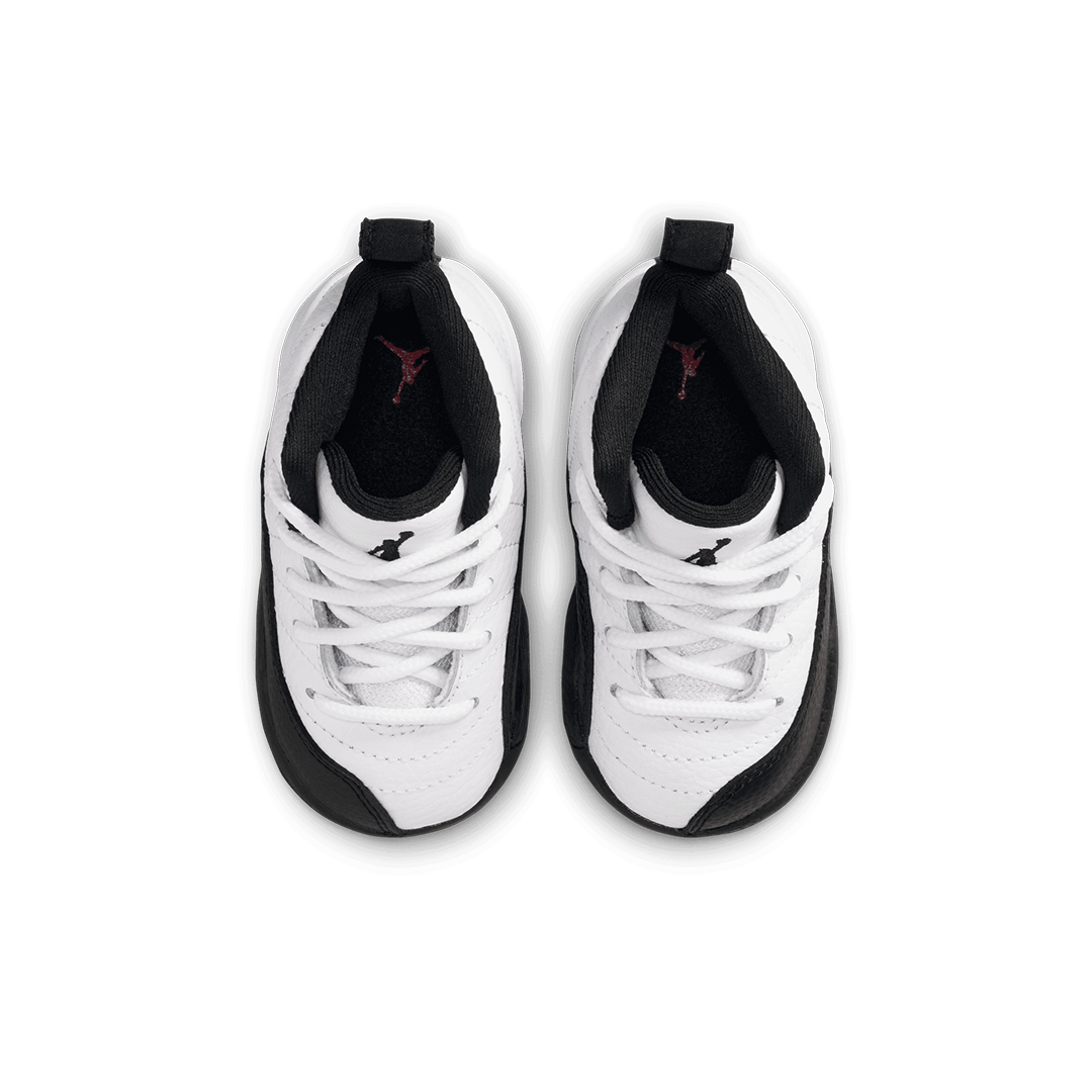 TD Air Jordan 12 - 'White/Black-Taxi'