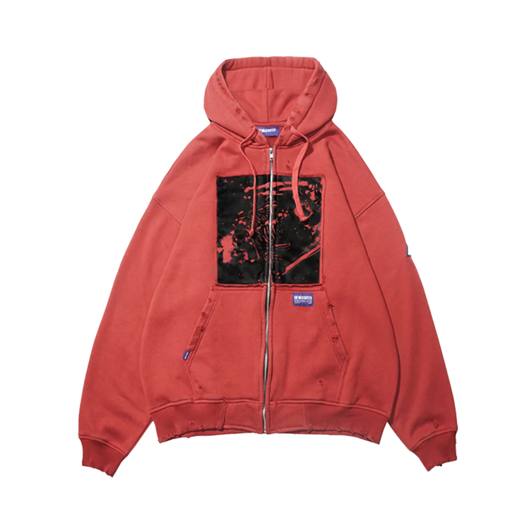 Deva'states Agony Zip Hoodie - 'Red' - Kicks Lounge