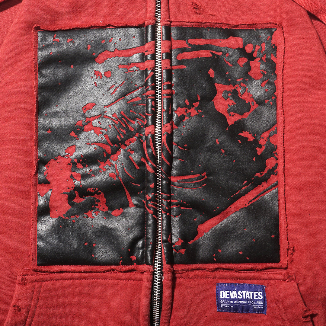 Deva'states Agony Zip Hoodie - 'Red'
