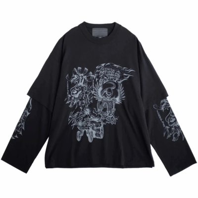 Jungles Loud Noises L/S Tee - 'Black'