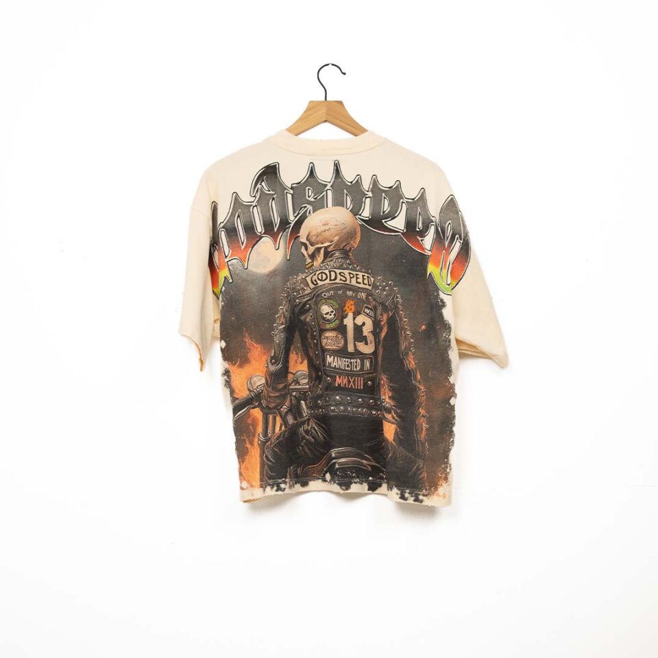 Godspeed Biker Nation Tee - 'Bone'