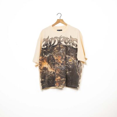 Godspeed Steel Sharpens Steel Tee - 'Bone'