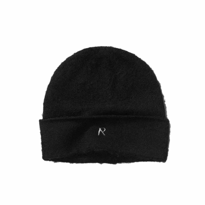 Represent Textured Knit Beanie - 'Jet Black'