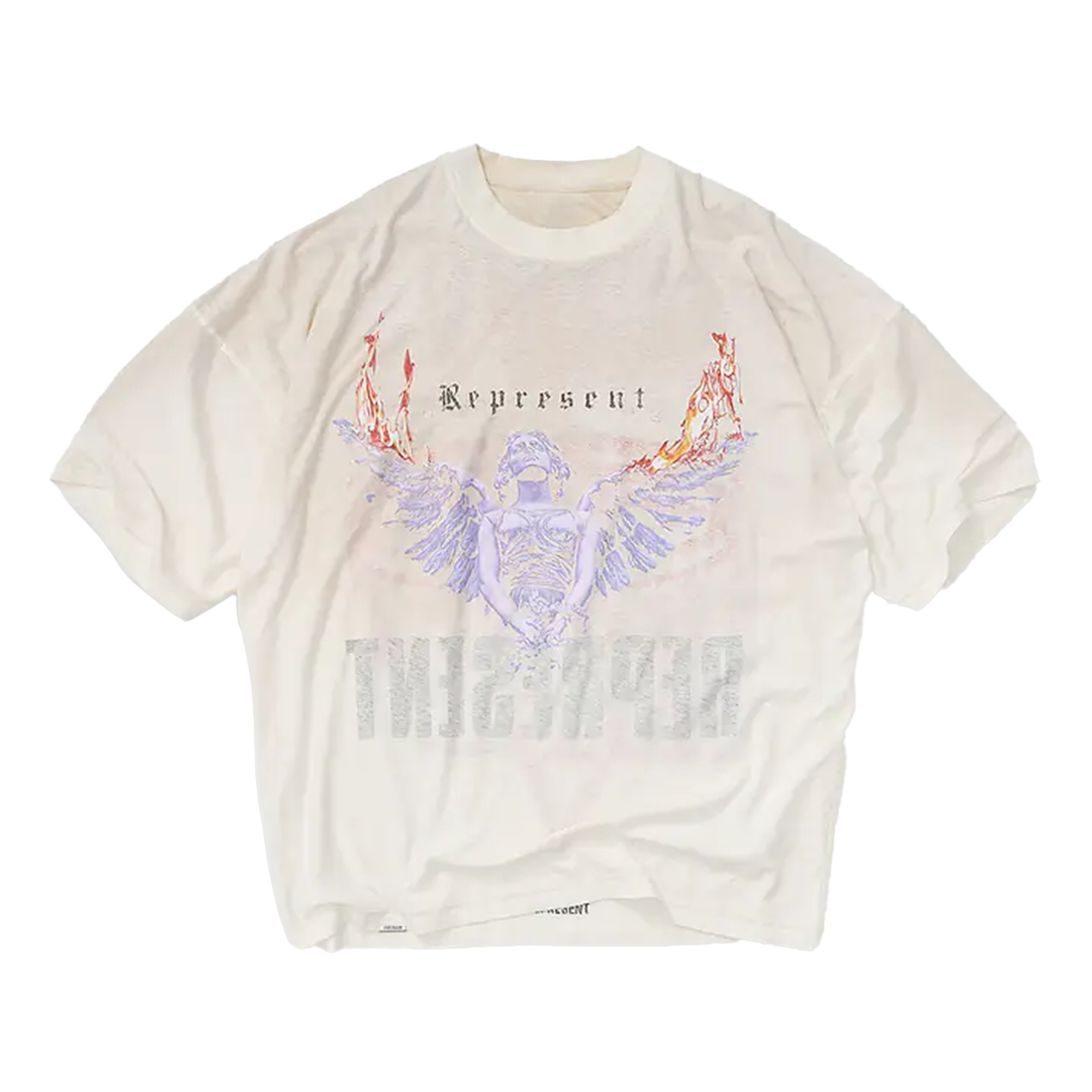 Represent Living Legacy Tee - 'Washed Ecru'