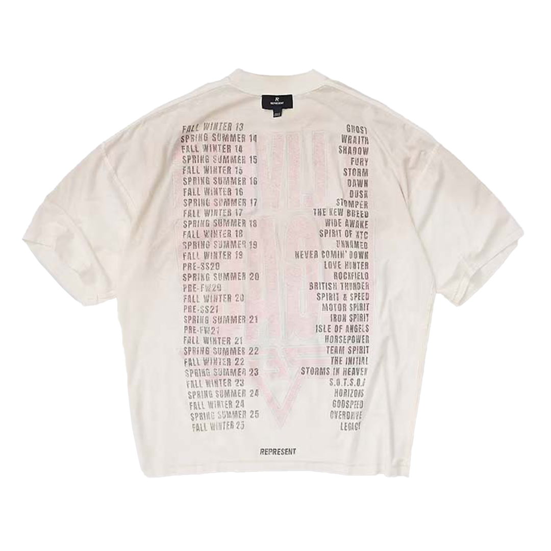 Represent Living Legacy Tee - 'Washed Ecru'