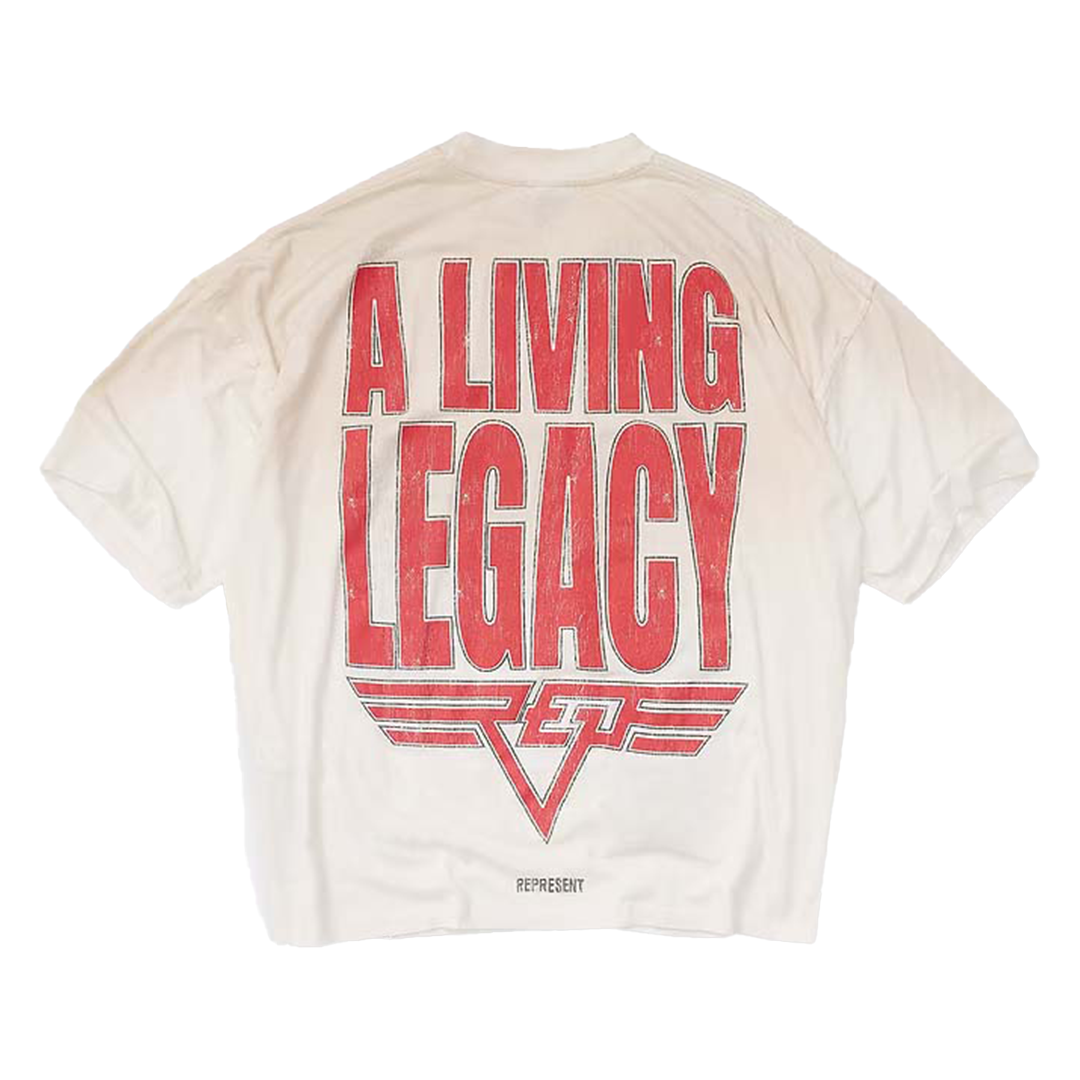 Represent Living Legacy Tee - 'Washed Ecru'