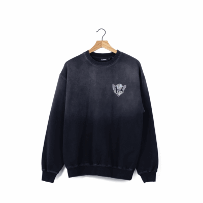 Xlarge Eagle Wings To The World Crew - 'Black'