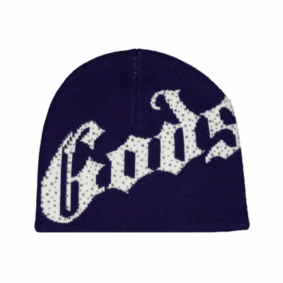 Godspeed OG Logo Studded Beanie - 'Navy/White'