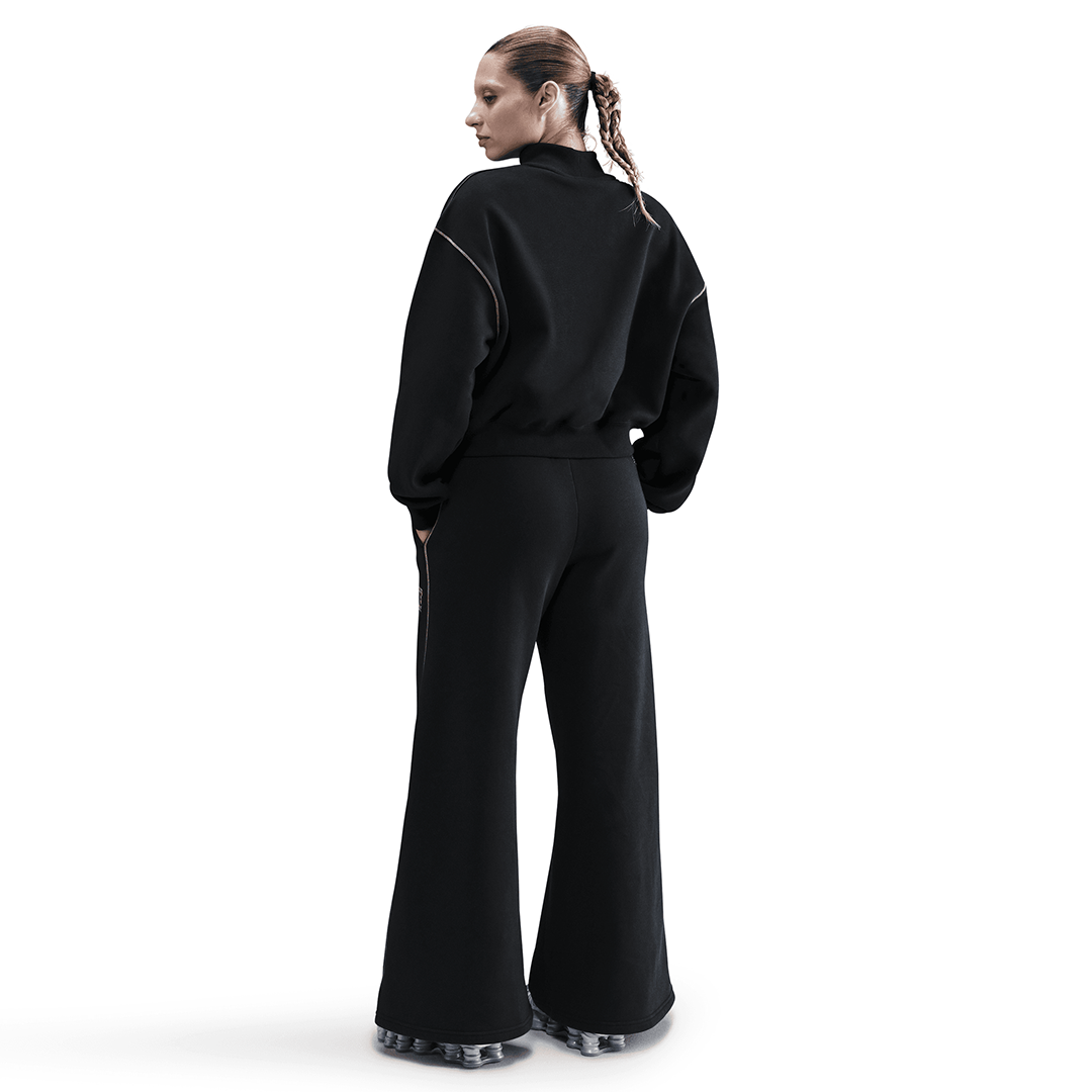 WMNS Nike Phoenix Fleece Wide-Leg Pant - 'Black' - Kicks Lounge